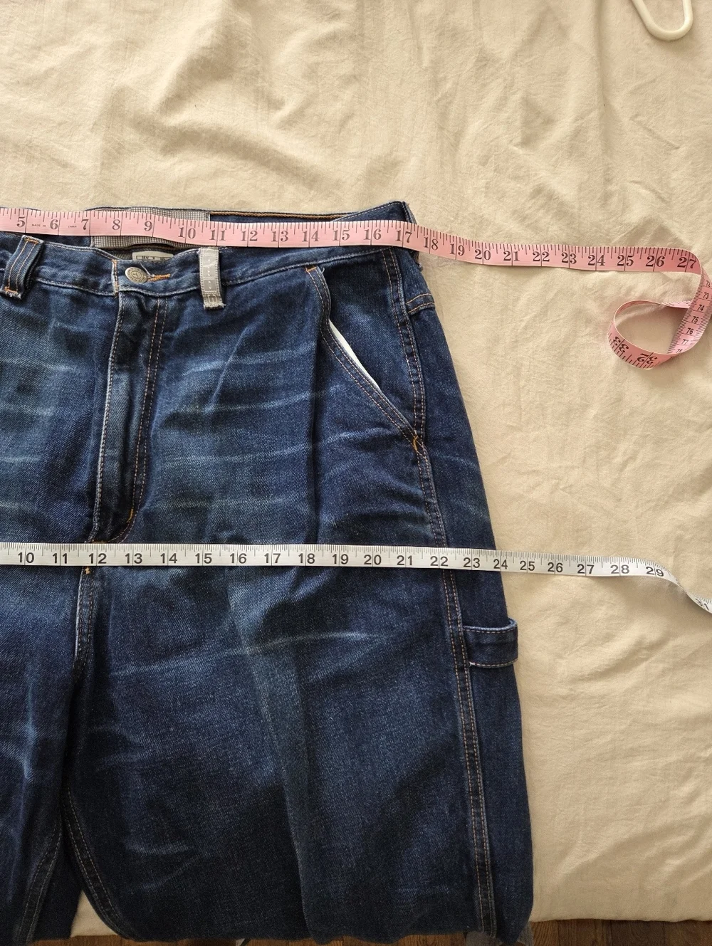 Jordan Men's Y2K Blue Relaxed Jeans Size 36[See Photos For Measurements]